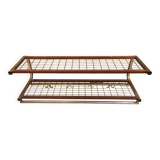 Vintage hat rack, wall-mounted clothes rack, produced in Sweden in the 1960s by Isakssons Habo