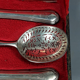 Service of 4 cutlery with silver sweets 201 gr late nineteenth century SB