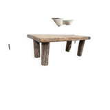 Vintage coffee table in sturdy wood / coffee table