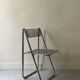 Chaise pliante Tamara en métal chromé et perforé d'Arrben, Italie 1980