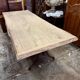 Table en fer forgé artisanal et bois