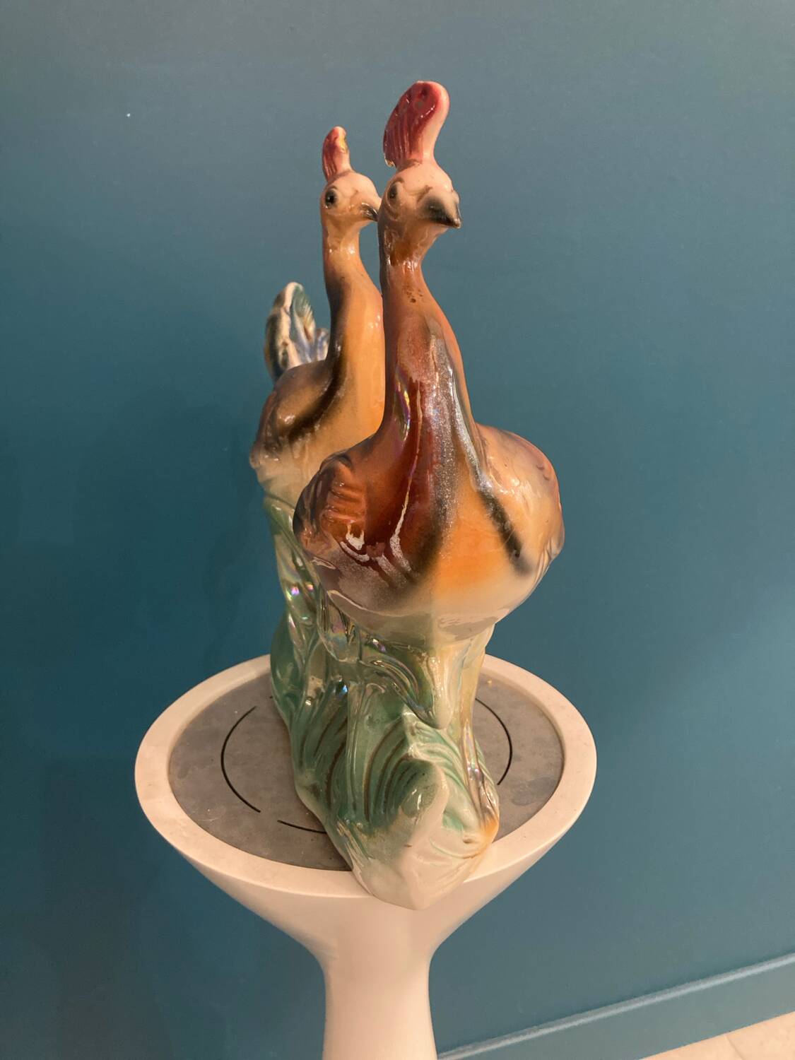 Peacock centerpiece