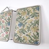 Mirror barber triptych patterns flowers 51x21cm