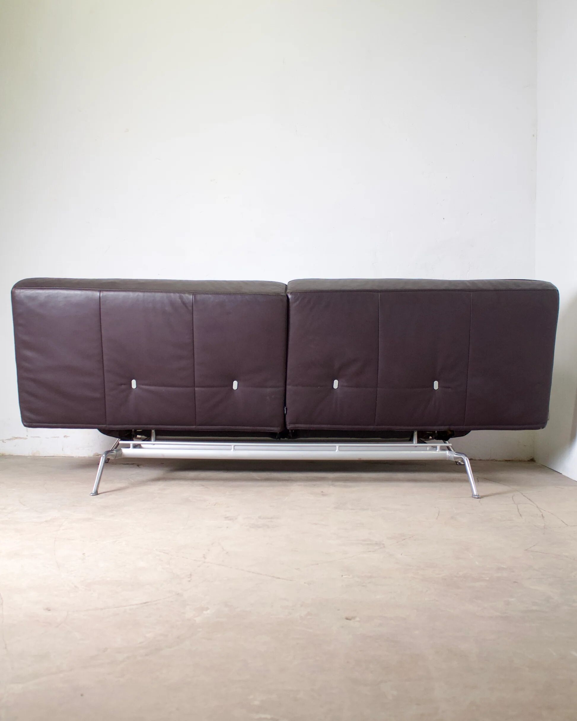 Vintage leather canapé Smala for Cinna, designer Pascal Mourgue, 2000