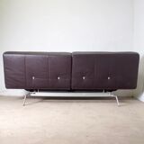 Vintage leather canapé Smala for Cinna, designer Pascal Mourgue, 2000