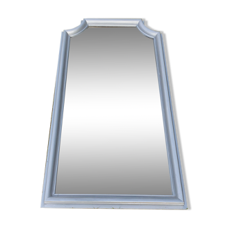 Old mirror of silver fireplace pricked ice. 1920.