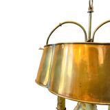 Candelabra lamp with 4 lights all copper lampshade -day quadrilobed ..