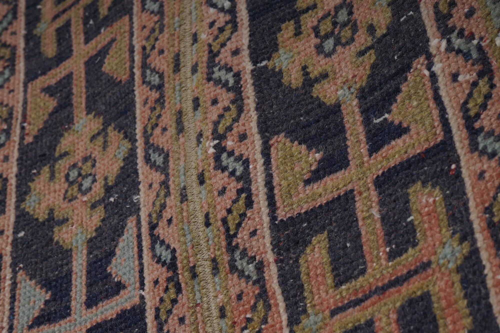 Vintage Turkish hallway rug 50x605 cm