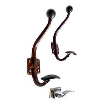 Pateres vintage metal patina