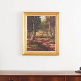 Painting „The Deep in the forest”, Scandinavian design, 1970s