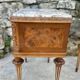 Paire de commodes ou chevets en Loupe de bois Époque XX eme siècle