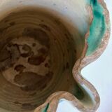 Vase pitcher 18th Italian glazed earth of Vietri Amalfi