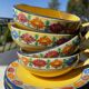 Lunches or chocolate cups, antique, earthenware from Provence