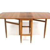 Teak drop-leaf dining table, Sweden, 1950s