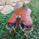 Tabouret égyptien forme selle de chameau