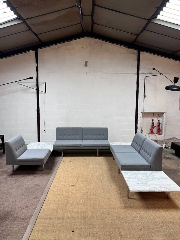 Ensemble de canapé modèle ''Modular'' de George Nelson, édition Herman Miller