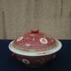 Hollow round plar with Chinese earthenware lid