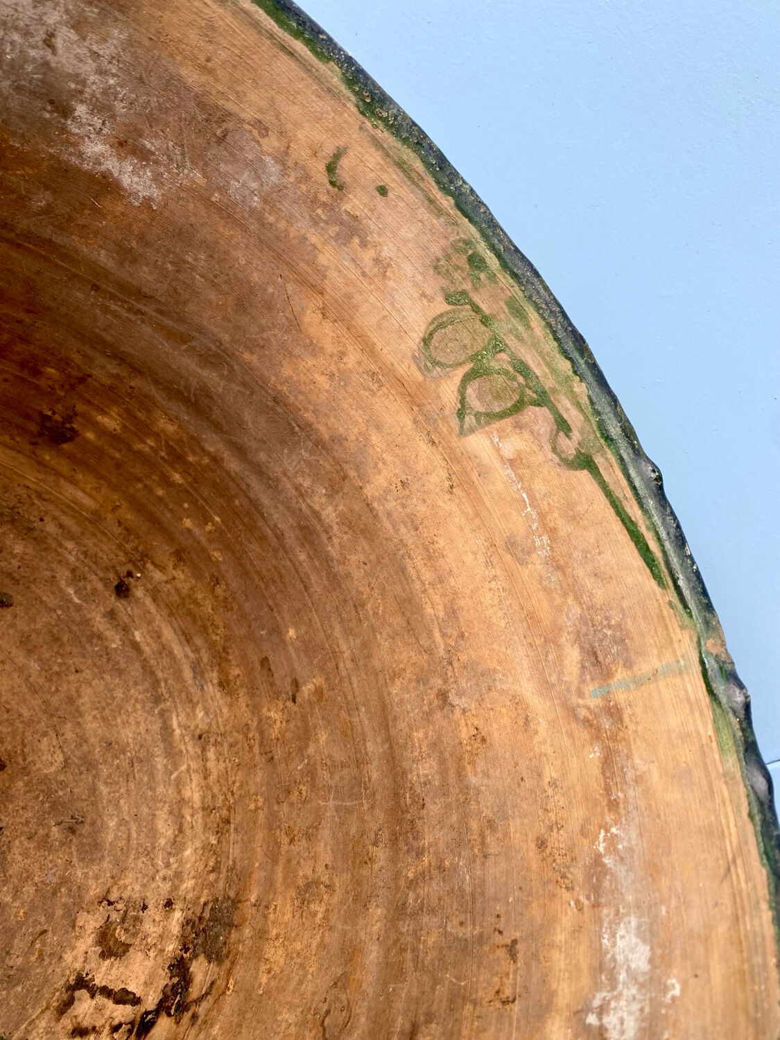 Varnished terracotta jar