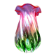 Murano crystal art deco vase