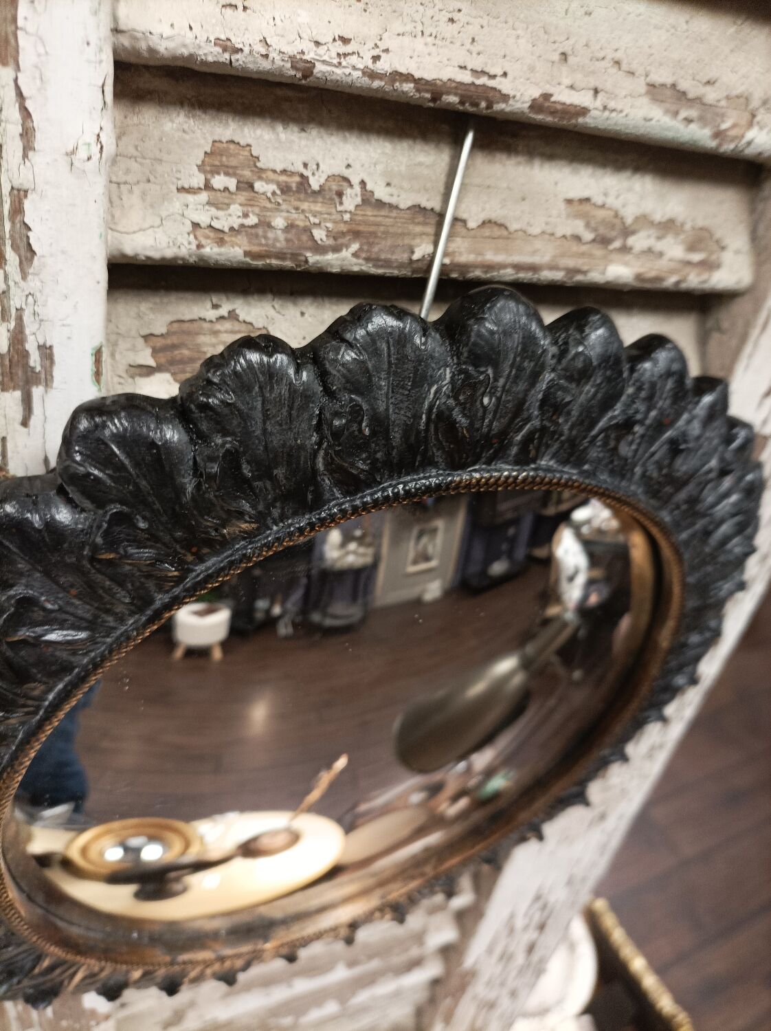 Convex mirror 28 cm black