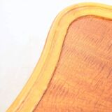 Scandinavian serving table on wheels made of wood and glass, Swedish design 1960.