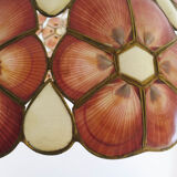 Capiz floral hanging lamp