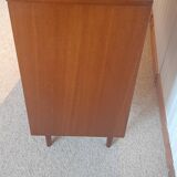 Commode en bois vernis, années 80