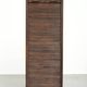 English antique archive cabinet with oak roll-up door from the 20th century