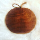 Vintage apple mirror in rattan 33X32cm