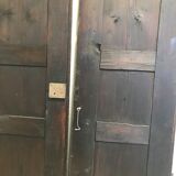 Ancienne double porte bois peint