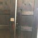 Old double door painted wood