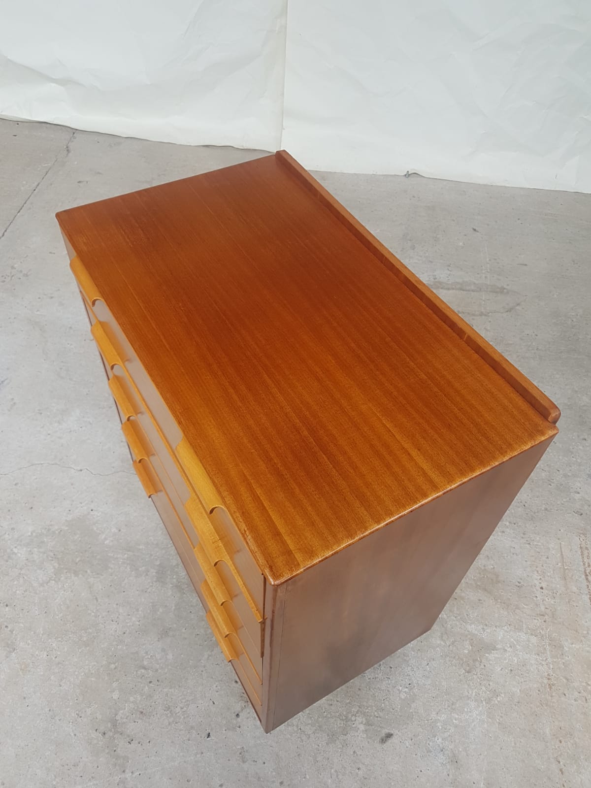 Walnut tallboy chest of drawers
