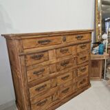 14-drawer wooden chest of drawers