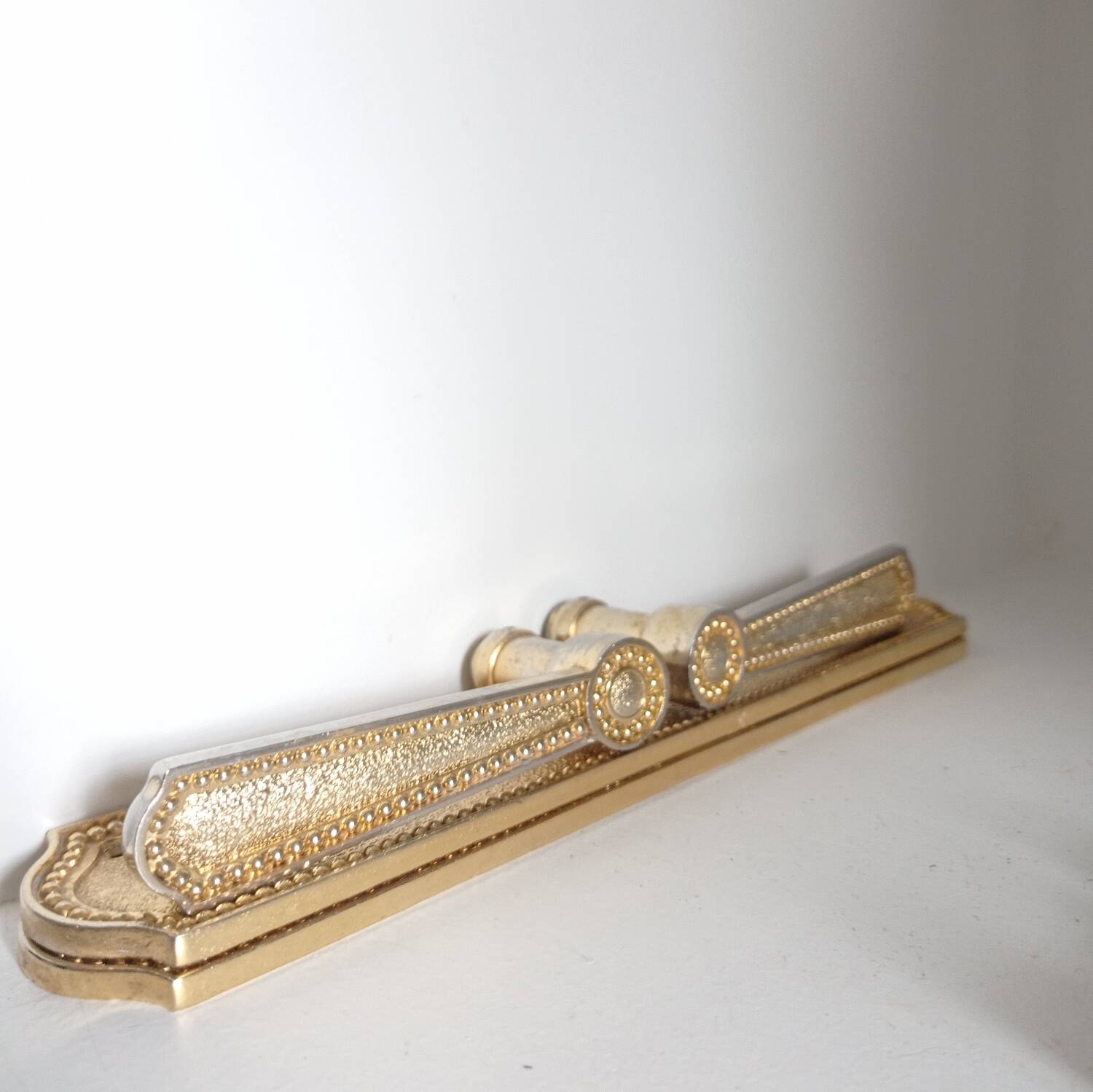 Gold door handles