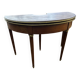 Table de jeux ancienne demi-lune