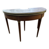 Antique demi-lune gaming table