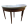 Table de jeux ancienne demi-lune