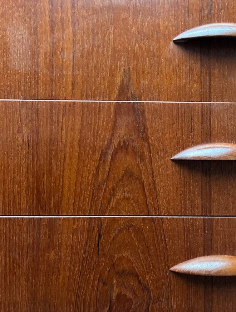 Danish commode model 314 in teak by Johannes Sorth for Nexø Møbelfabrik, 1960s.