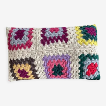 Coussin crochet vintage