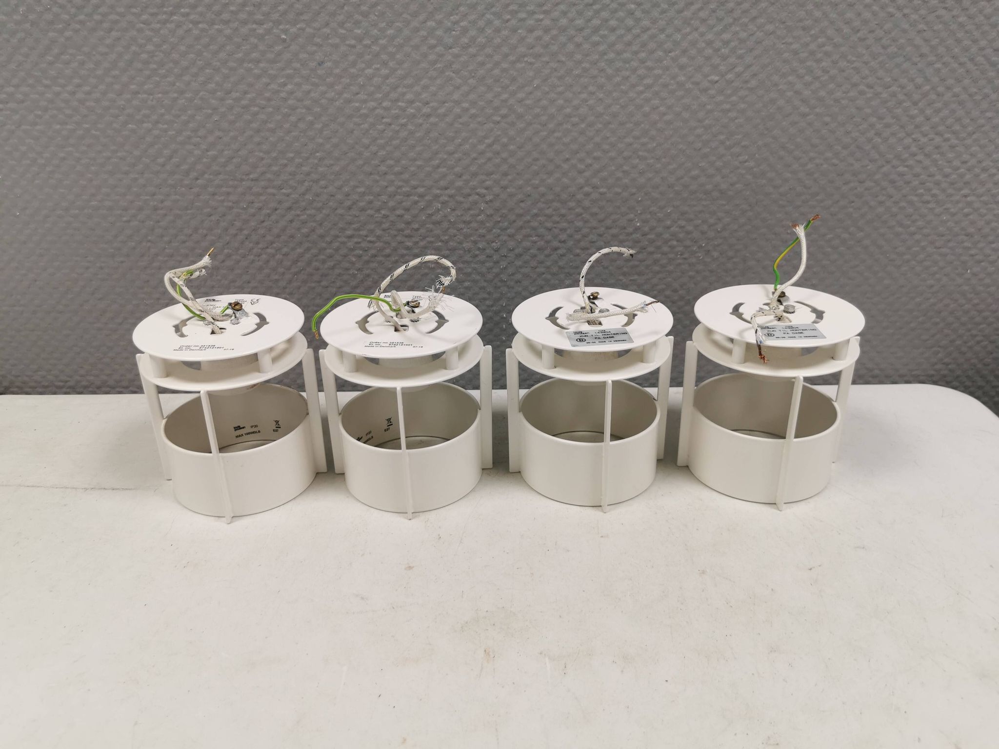 Four Magazine Spots/Lamps, by Vilhelm Wohlert for Louis Poulsen 70s Denmark