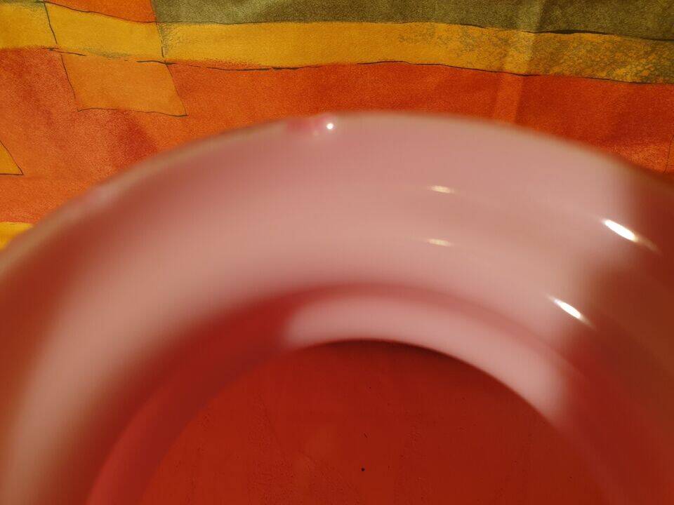 Large pink opaline lampshade