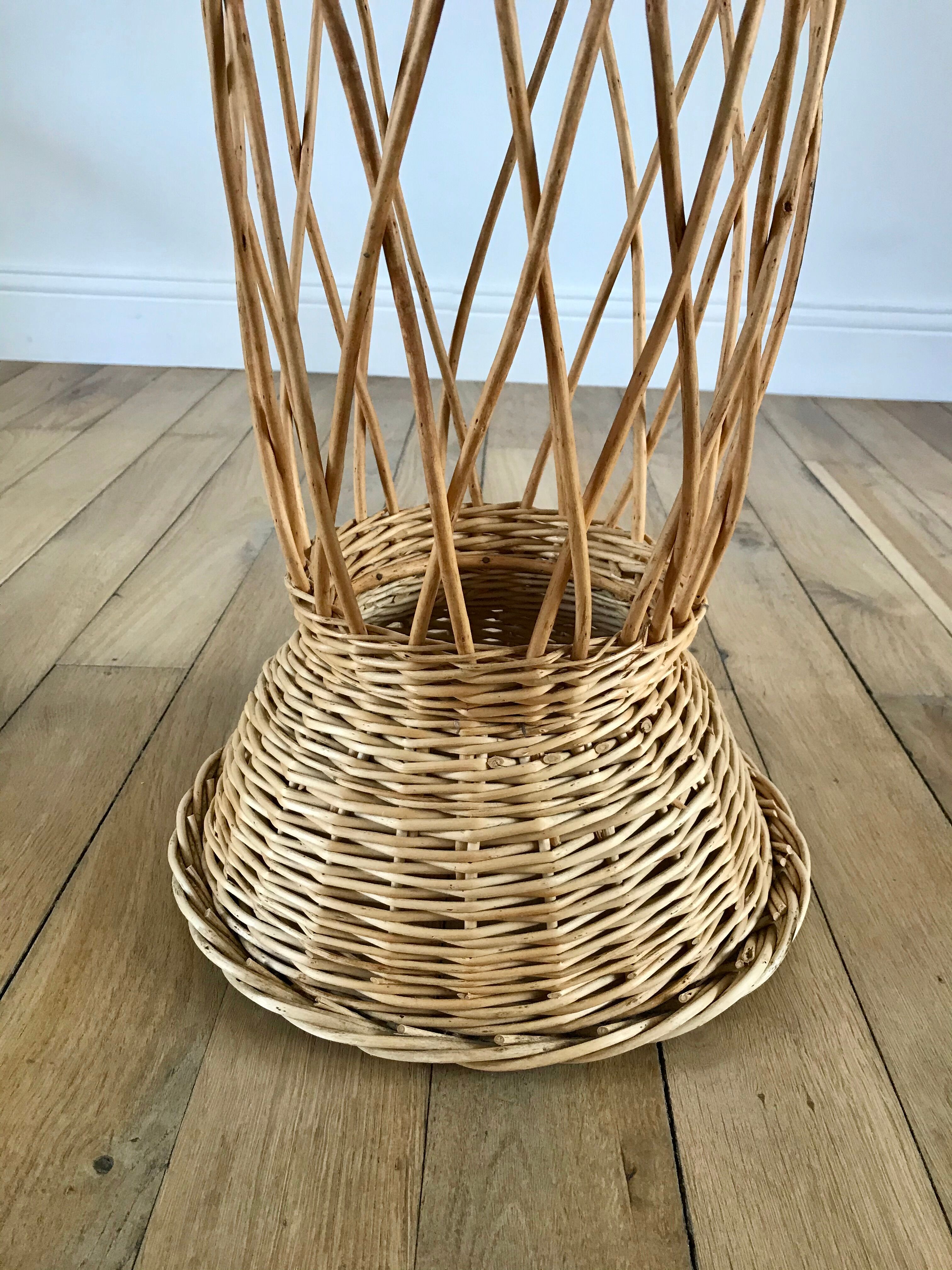 Rattan / bamboo side table 1960s-1970s