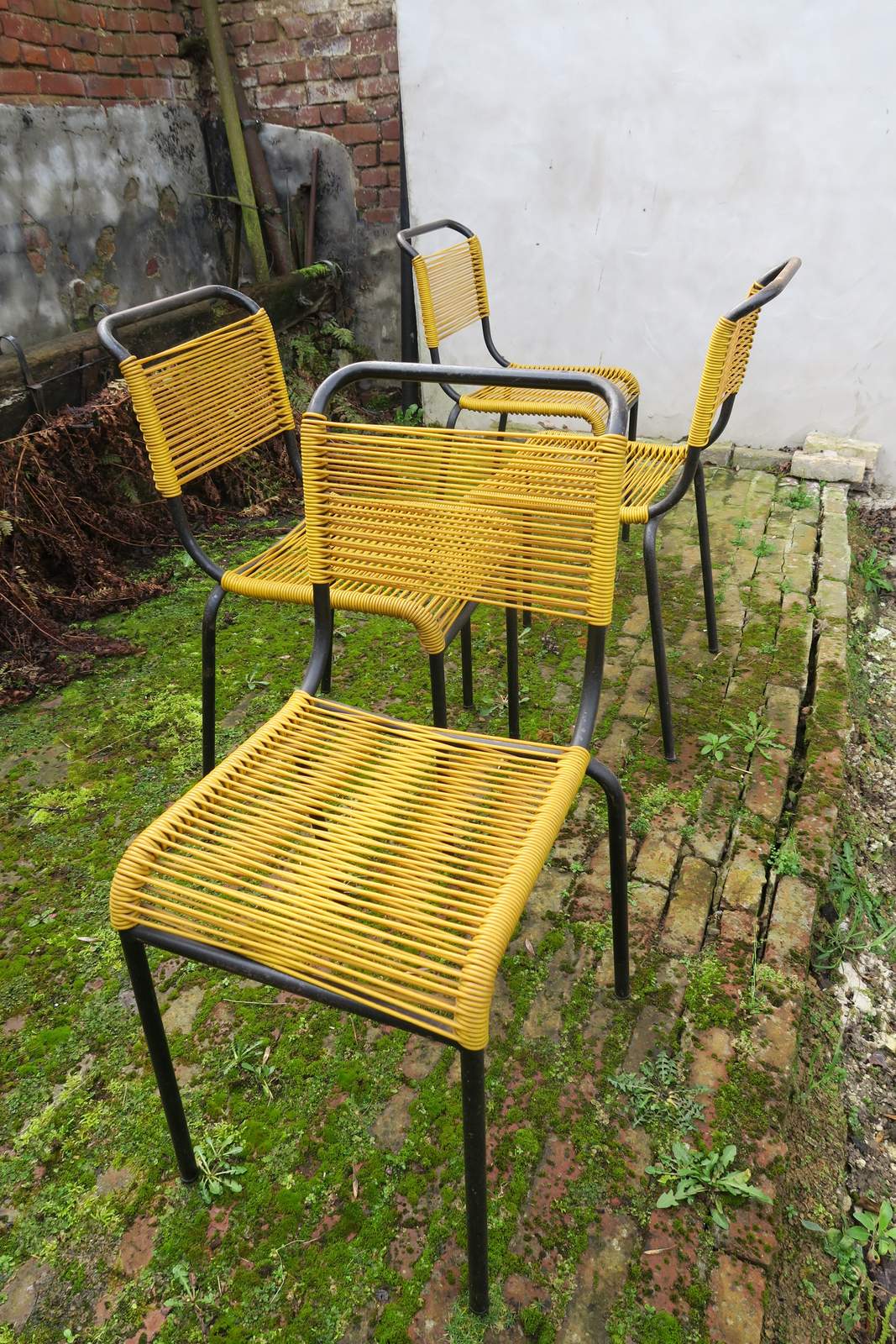 Set of 4 chairs scoubidou