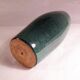 Emerald green ceramic vase