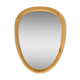 Scandinavian style wooden rim rearview mirror