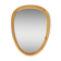 Scandinavian style wooden rim rearview mirror