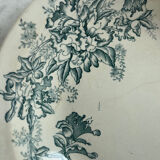 Large salad bowl with floral decoration Givor