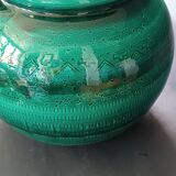 Round ceramic planter Rimini Bright Green Aldo Londi Bitossi 1970