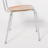 Set of 4 Danish school chairs from the 1960s