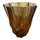 Luminarc twisted smoked color vase
